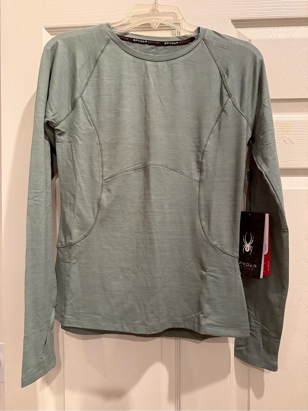 Spyder Women's Sage Green Long Sleeve Performance Top